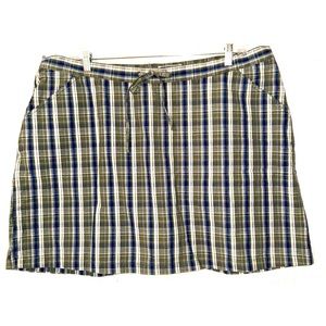 Northcrest Plaid Skirt in Blue and Green